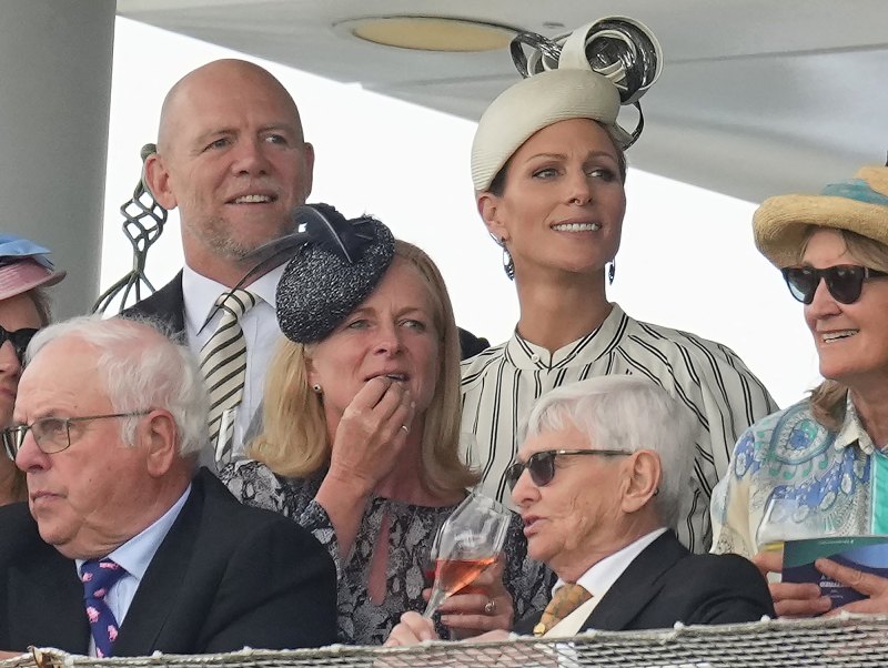 Cheering for Love! Zara and Mike Tindall Attend Epsom Racecourse Derby