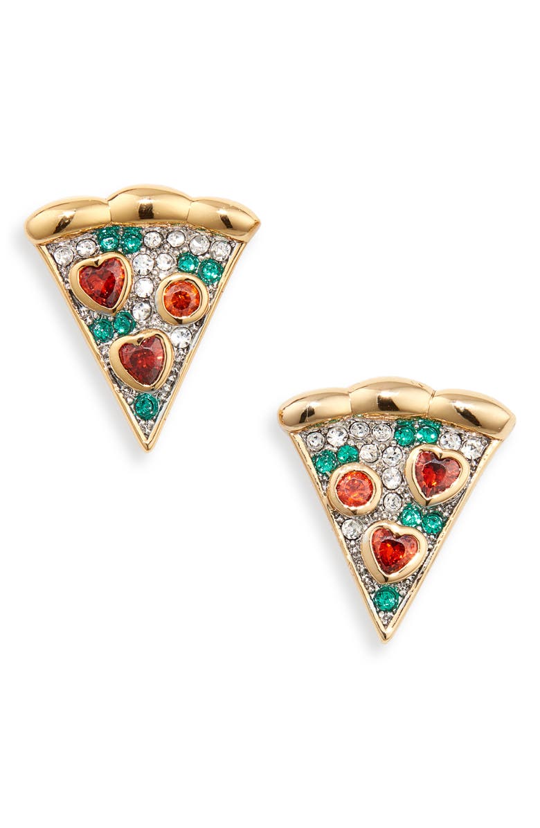 pizza earrings