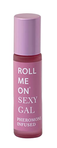 Lulu Candles Roll Me On, Sexy Gal - Sandalwood Rose, Pheromone Infused, Eau de Parfum, Travel Size, Vegan - Roller Ball Perfume - 10 ML