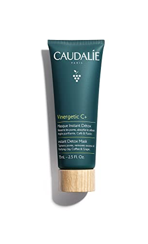 Caudalie Instant Detox Clay Mask - Cleanse and visibly tighten pores in 10 minutes, 2.5 oz.