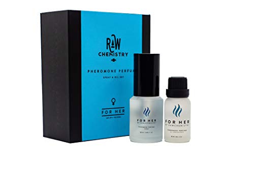 RawChemistry Pheromone Perfume Gift Set, for Her (Attract Men) - Elegance, Extra Strength Human Pheromone Formula 1 Fl. Oz