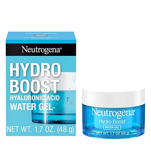 Neutrogena Hydro Boost Hyaluronic Acid Hydrating Water Gel Daily Face Moisturizer for Dry Skin, Oil-Free, Non-Comedogenic Face Lotion, 1.7 fl. Oz