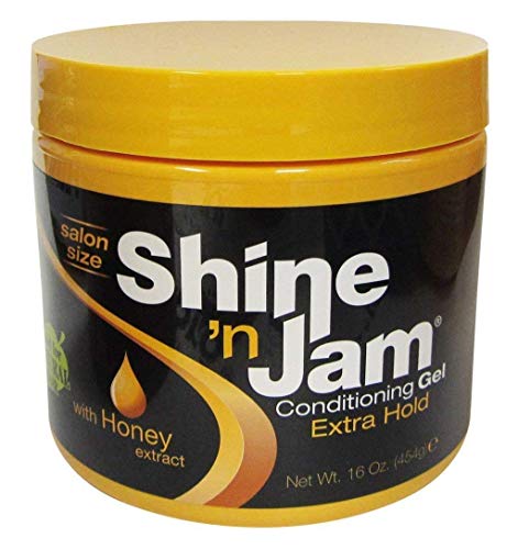 Shine N Jam Conditioning Gel Extra Hold 16 Ounce Jar (473ml) (2 Pack)