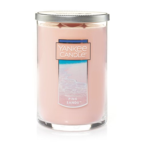 Yankee Candle Pink Sands Scented, Classic 22oz Large Tumbler 2-Wick Candle, Over 75 Hours of Burn Time