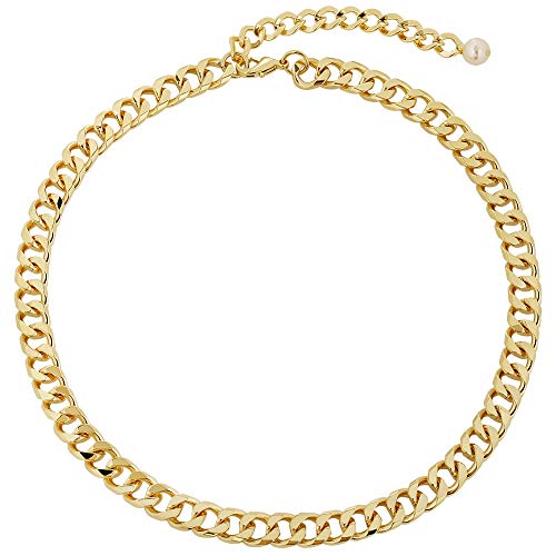 LILIE&WHITE Chunky Gold Chain Necklace For Women Cuban Link Chain Necklace For Men Fashion Necklace Costume Jewelry