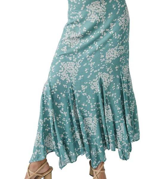 Free People Backseat Glamour Maxi Skirt in Jaded Combo at Nordstrom, Size 0
