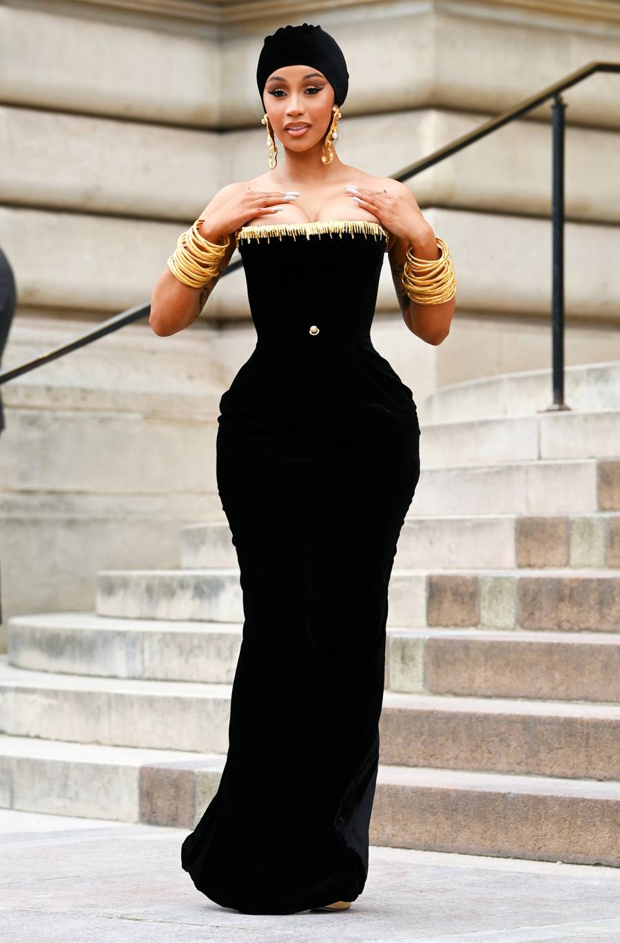 Cardi B at Haute Couture Fashion Week