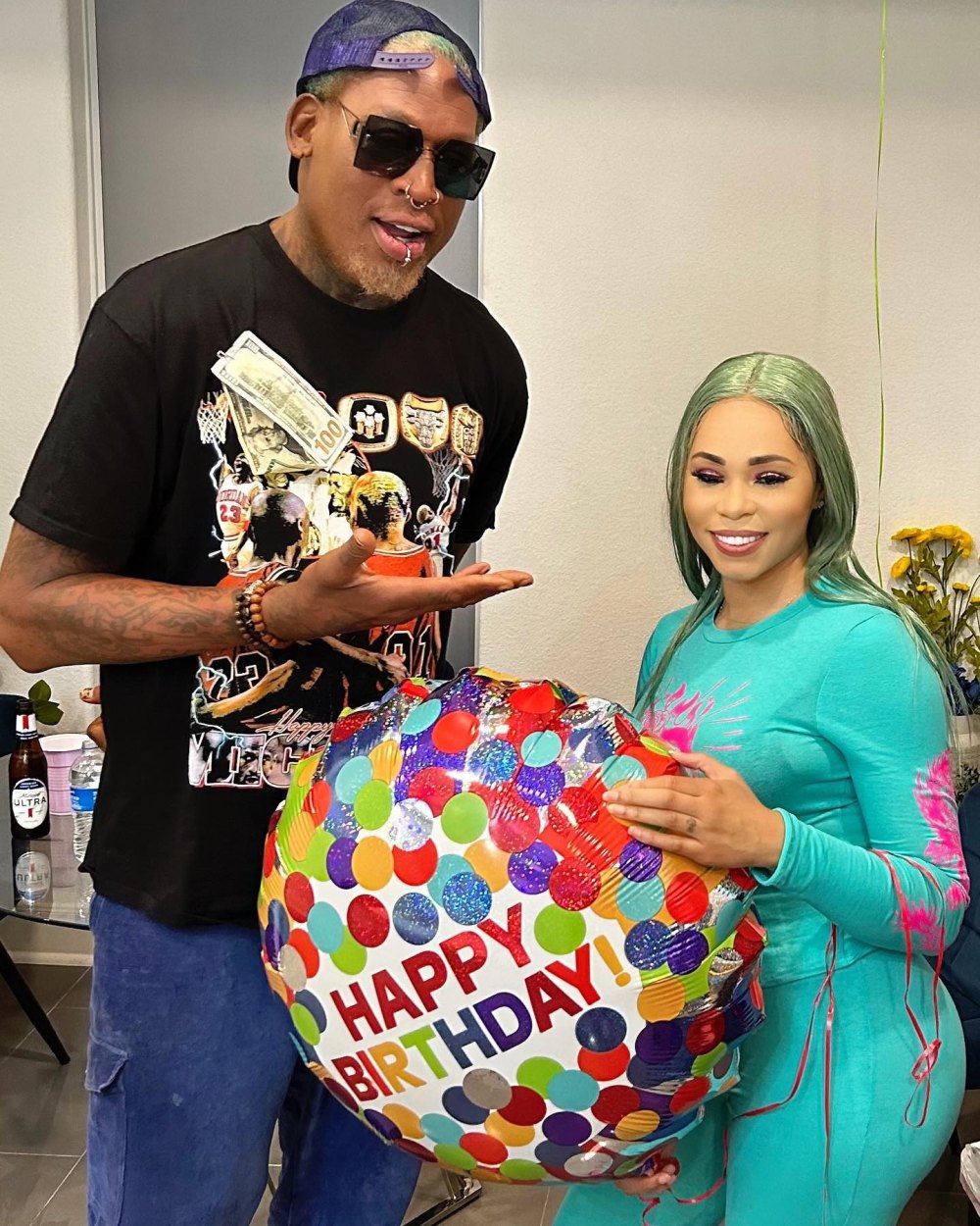 Dennis Rodman, 62, Inks Portrait of Girlfriend Yella Yella, 31, on His Face: Inside Her Reaction to the Tattoo