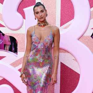 Dua Lipa Glimmers in Her Own Design At ‘Barbie’ Premiere in London
