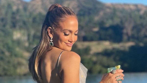Jennifer Lopez Rocks Sparkly Outfit While Dancing on Table for Her Birthday