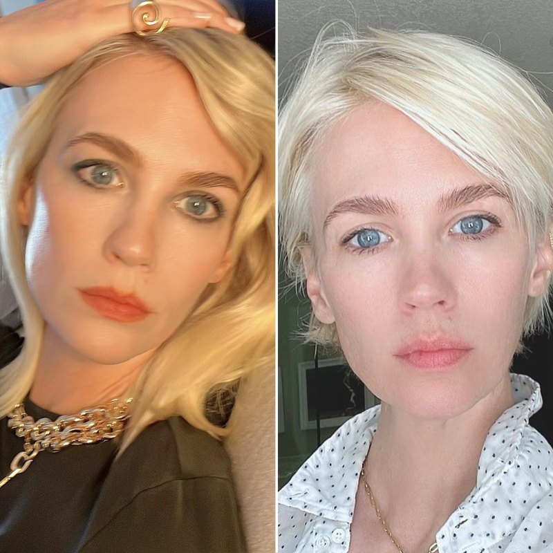 Lily James Brad Pitt and More Celebrity Hair Transformations of 2023 337 January Jones
