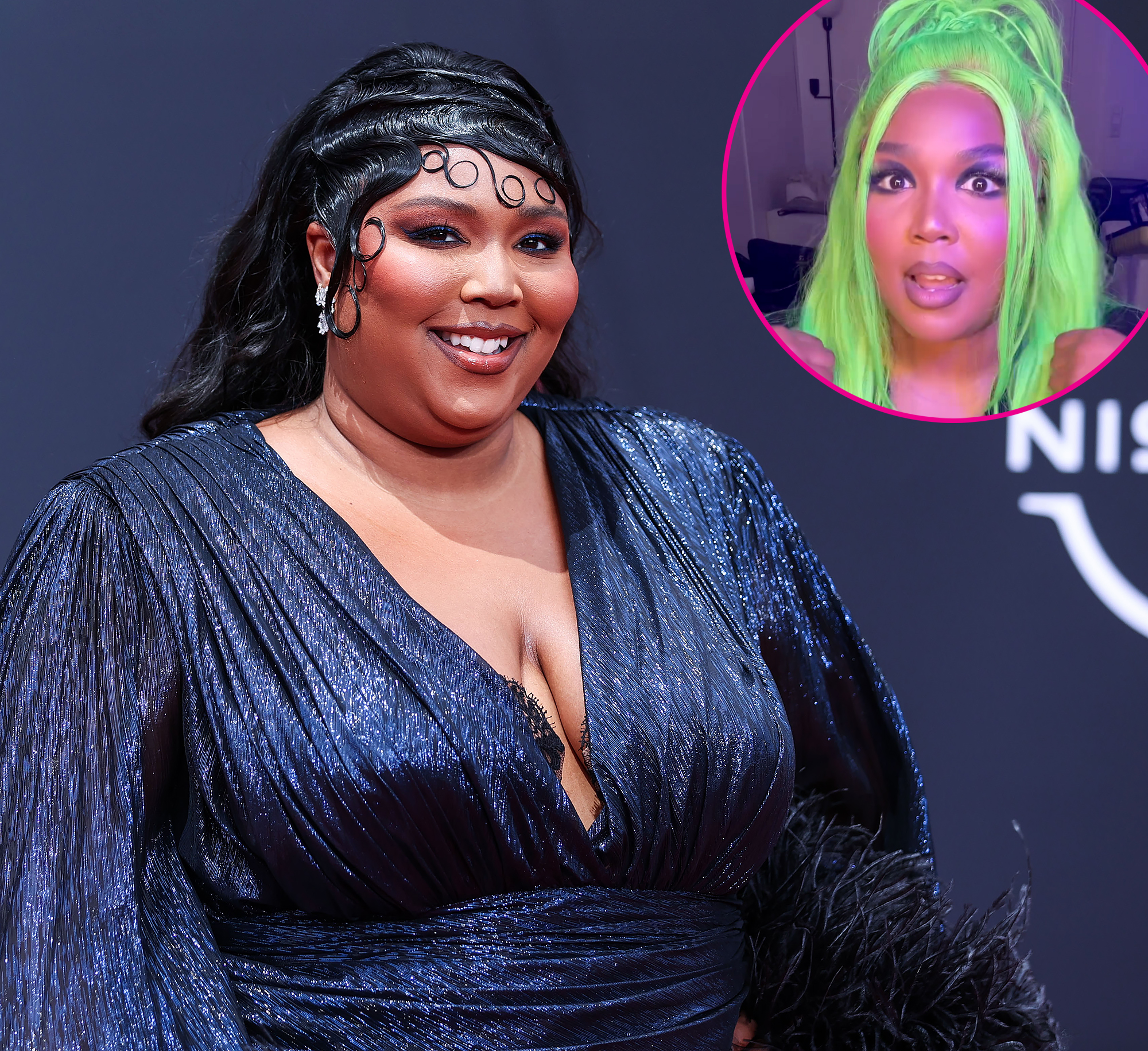 Lizzo's New Neon Green Hair Glows in the Dark: Watch