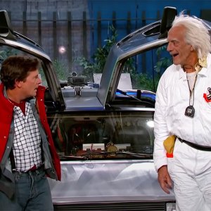 Michael J. Fox, Christopher Lloyd Reprise Their Back to the Future Characters on Jimmy Kimmel Live, Declare “2015 Kind of Sucks” — Watch Now!