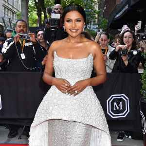 Mindy Kaling on Celebrating Darker Skin 407 Met Gala Departures at The Mark Hotel, New York, USA - 01 May 2023