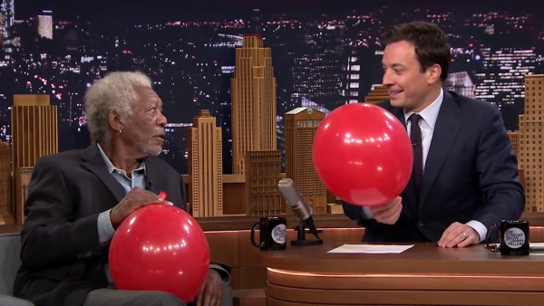 Morgan Freeman, Jimmy Fallon Take Helium During Tonight Show Interview, Speak in Hilarious Voices