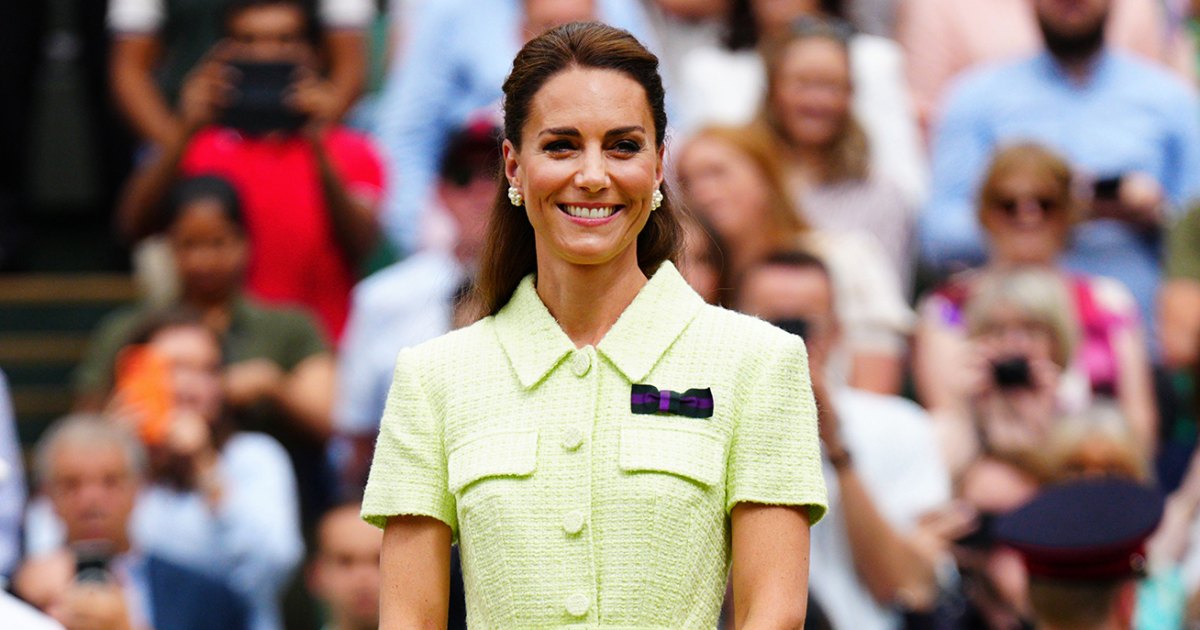 Princess Kates Lime Green Wimbledon Dress Perfectly Matches the Games Tennis Balls 1