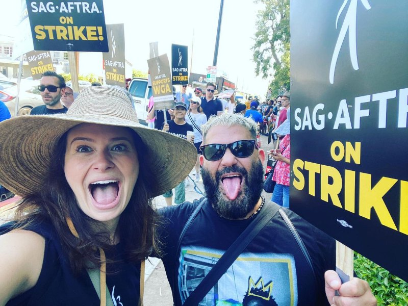 Scandal Katie Lowes Instagram Every Cast Reunion at the SAG-AFTRA Strike Picket Line