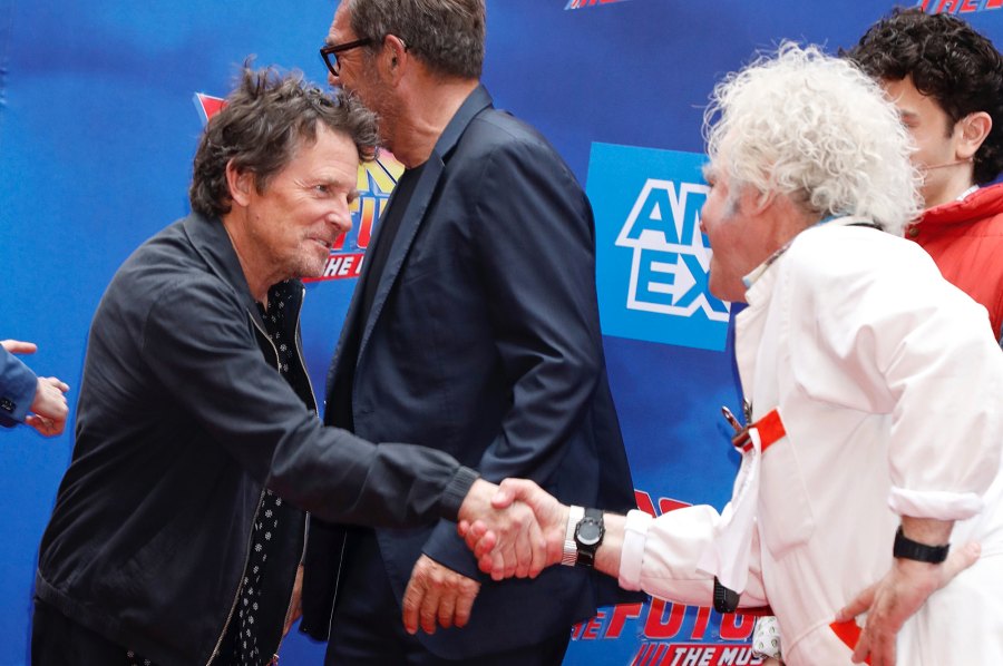See Michael J. Fox and the 'Back to the Future' Cast's Reunion at Broadway Musical's Premiere