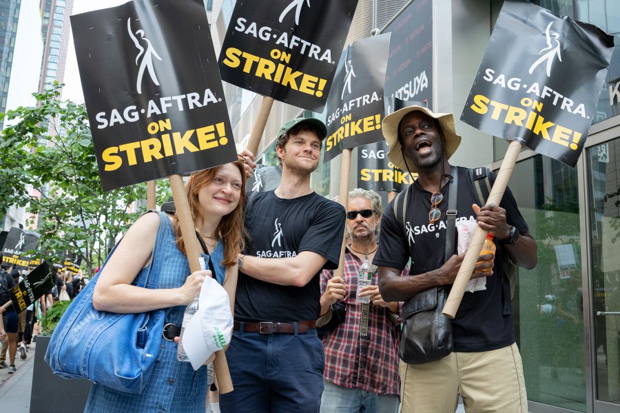 The Boys Every Cast Reunion at the SAG-AFTRA Strike Picket Line