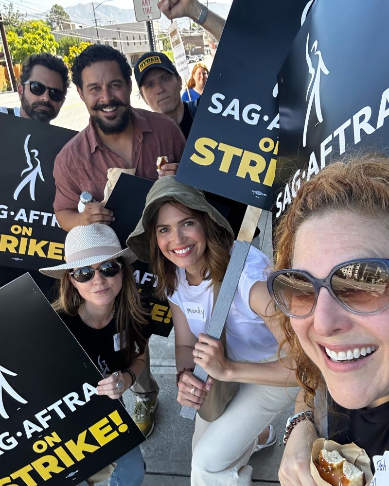 This Is Us Mandy Moore Instagram Every Cast Reunion at the SAG-AFTRA Strike Picket Line