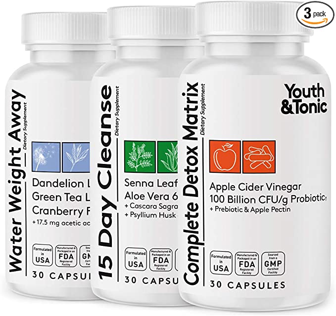 Youth & Tonic 3pk Detox Cleanse Kick Off Set