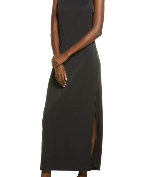 Open Edit Wear Two Ways Knit Midi Dress in Black at Nordstrom, Size Small