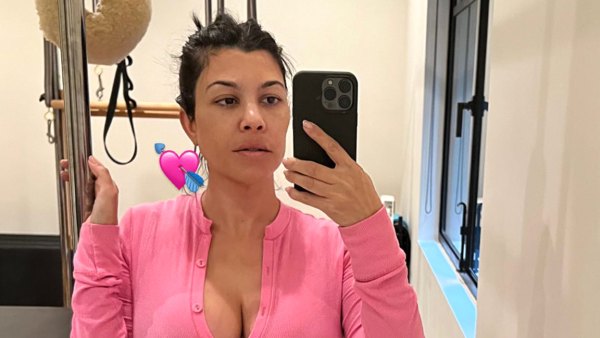 Pregnant Kourtney Kardashian Masters Prenatal Pilates — In Her Pajamas!