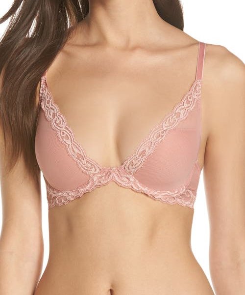 Natori Feathers Underwire Contour Bra in Frose at Nordstrom, Size 32G