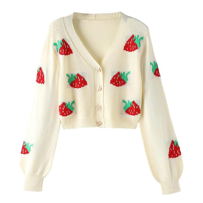 fruit-print-fashion-makemechic-strawberry-cardigan