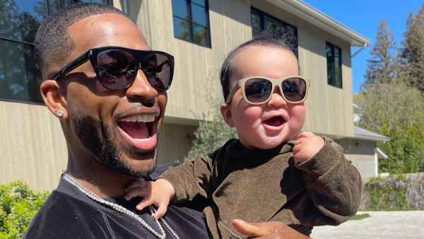 Tristan Thompson and Son Tatum, 12 Months, Adorably Twin In Their Matching Sunglasses