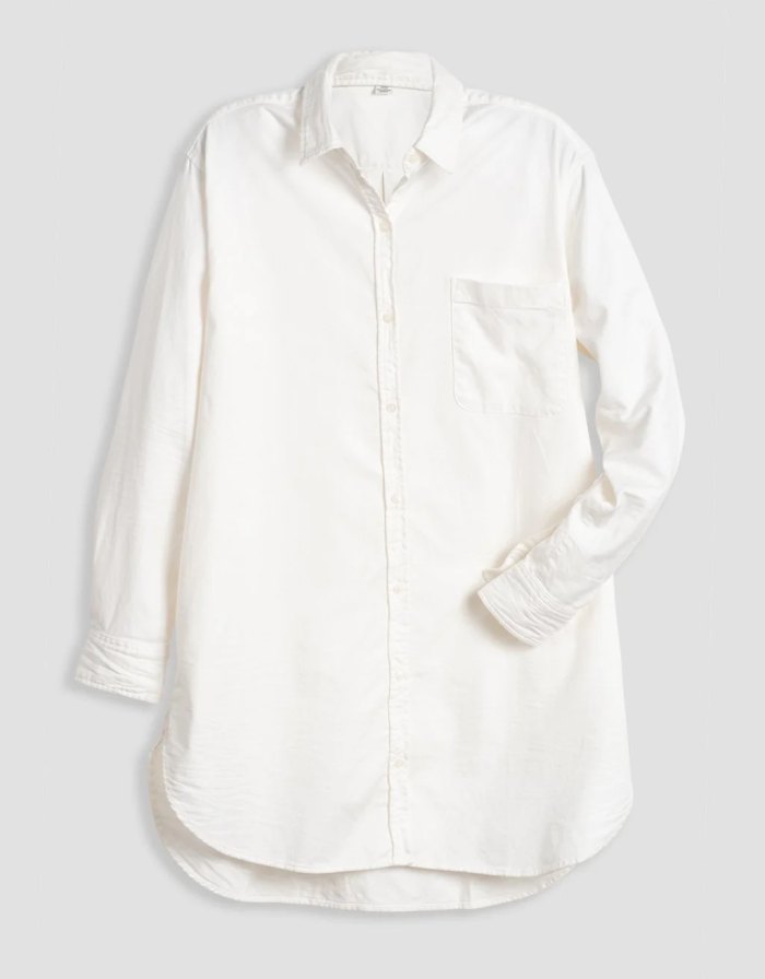 unsubscribed oversized oxford shirtdress