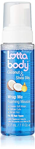 15 Best Early Labor Day Beauty Deals at Amazon 10 Coconut Oil and Shea Wrap Me Foaming Curl Mousse by Lotta Body, Creates Soft Wraps, Hair Mousse for Curly Hair, Defines Curls, Anti Frizz, 7 Fl Oz