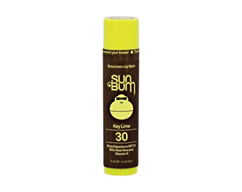 Sun Bum SPF 30 Sunscreen Lip Balm | Vegan and Cruelty Free Broad Spectrum UVA/UVB Lip Care with Aloe and Vitamin E for Moisturized Lips | Key Lime Flavor |.15 oz