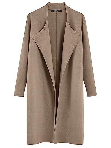 LILLUSORY Fall Cardigans for Women 2023 Oversized Light Casual Camel Sweater Knit Lightweight Cute Winter Outfits