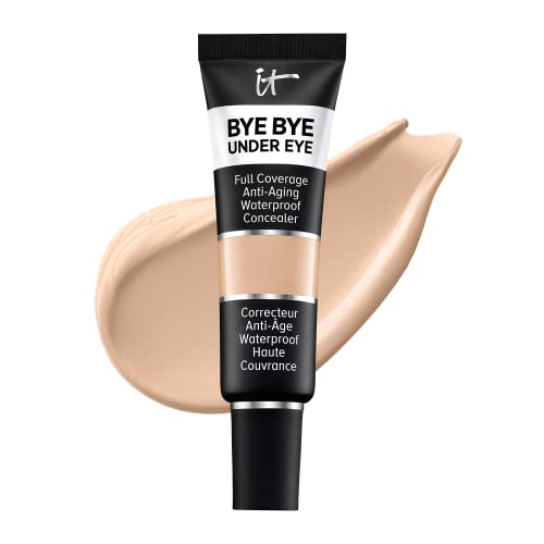 IT Cosmetics Bye Bye Under Eye Full Coverage Concealer - for Dark Circles, Fine Lines, Redness & Discoloration - Waterproof - Anti-Aging - Natural Finish – 13.0 Light Natural (N), 0.4 fl oz