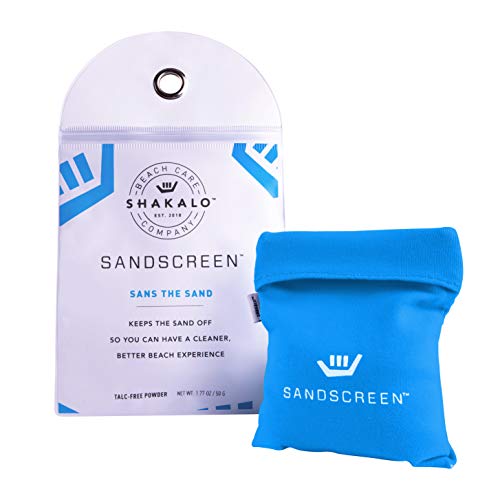SHAKALO SANDSCREEN Sand Removal Bag | Talc-Free and Reef Friendly | Fresh, Clean and Sand Free | Great for The Whole Family!(Pack of 1)