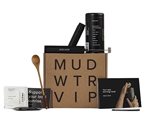 MUD WATER/WTR KIT - 30 Day Serving - Morning Ritual Starter Kit *NEW* Coffee Alternative + Wooden Spoon INCLUDED!