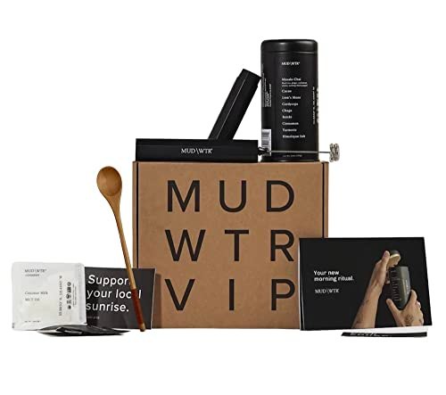 MUD WATER/WTR KIT - 30 Day Serving - Morning Ritual Starter Kit *NEW* Coffee Alternative + Wooden Spoon INCLUDED!