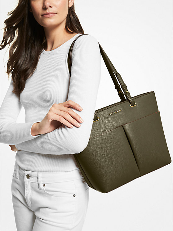 faux leather tote