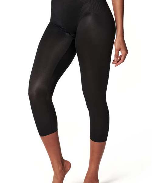 SPANX® Thinstincts® 2.0 Capri Leggings in Very Black at Nordstrom, Size 2X