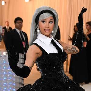 Cardi B Shows Off Real Hair