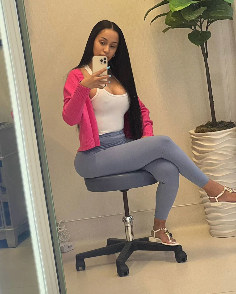Cardi B Shows Off Real Hair