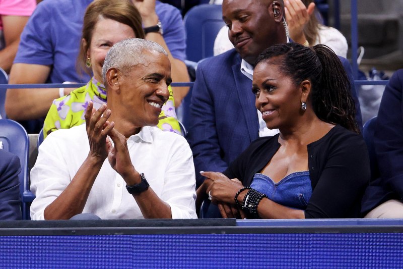 Celebrities Spotted Who Attended the 2023 US Open Barack and Michelle Obama Lindsey Vonn and More 314 Former President of the United States Barack Obama and former First Lady Michelle Obama