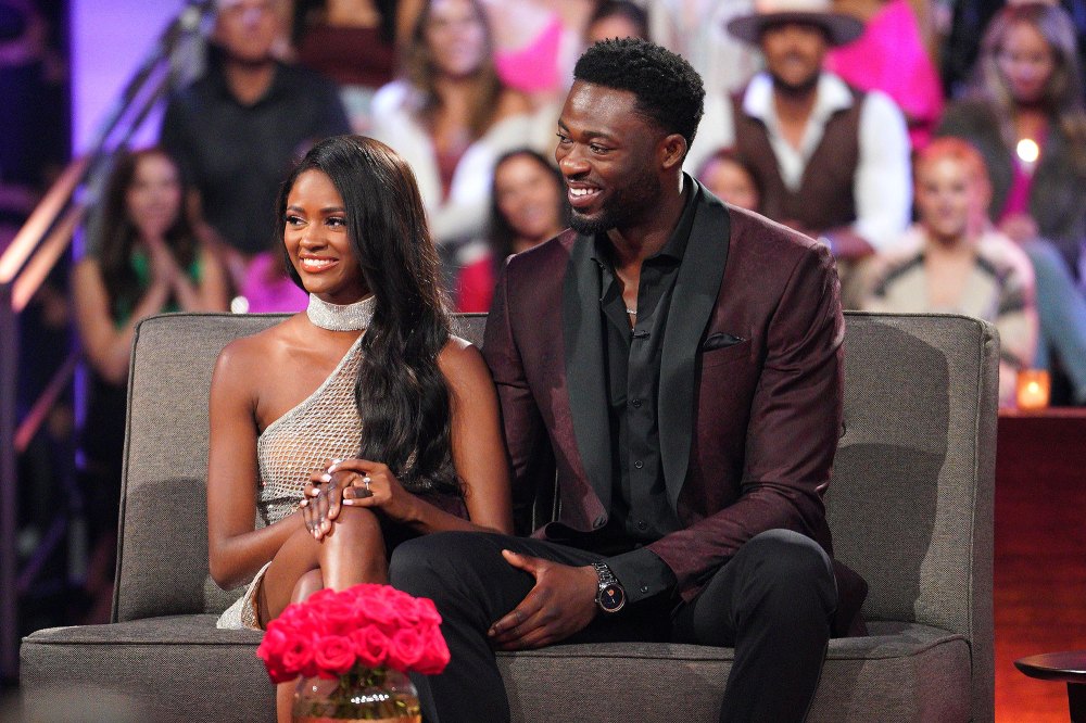 Charity Lawson and Dotun Olubeko Peter Weber Parents Confuse Bachelorette Viewers With Finale Appearance Barbara Weber