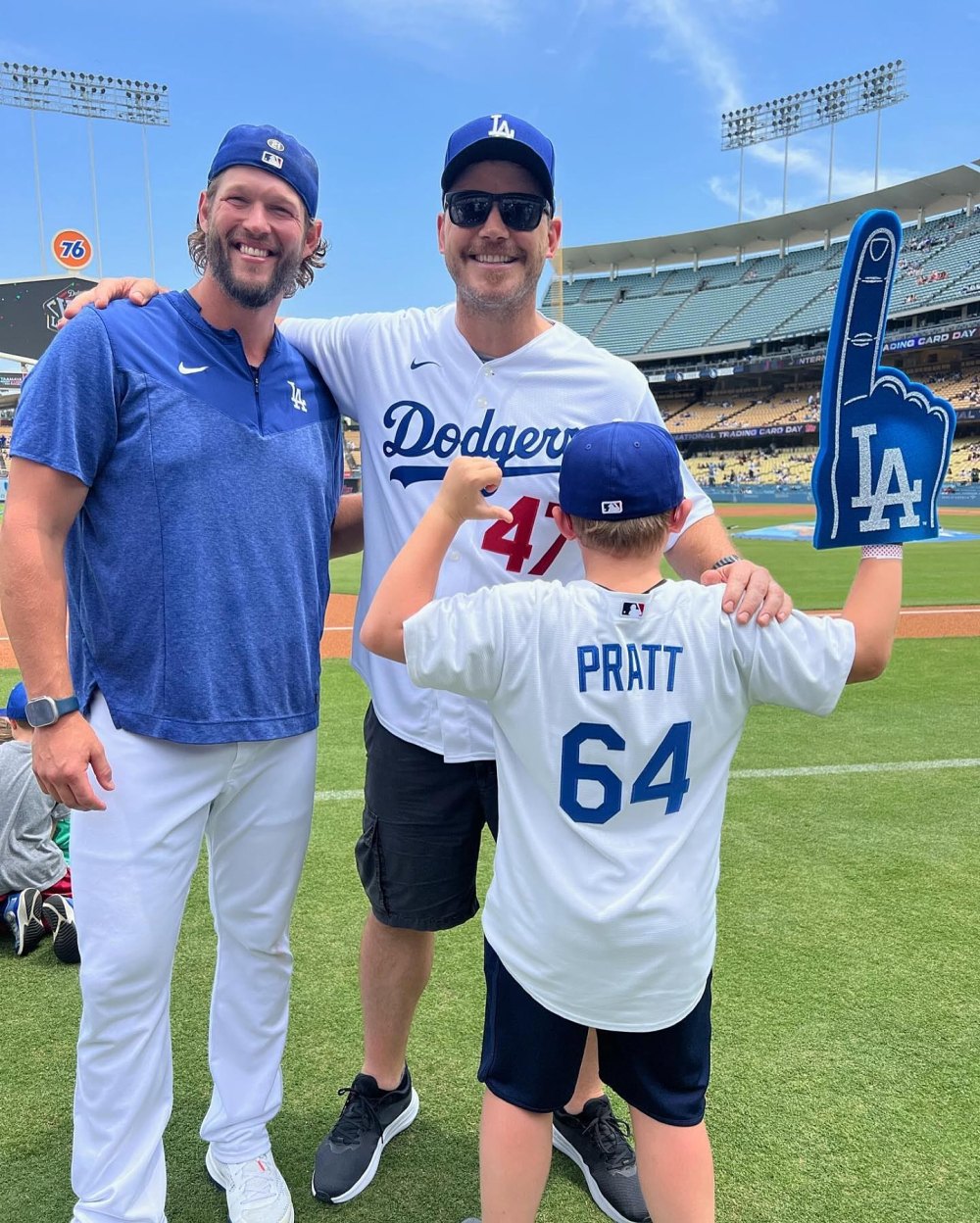 Chris Pratt And Son Dodgers Instagram