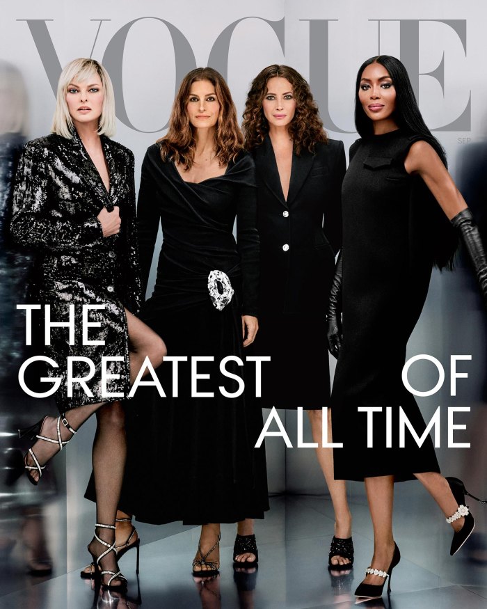Cindy Crawford, Naomi Campbell, Christy Turlington and Linda Evangelista Reunite for Vogue