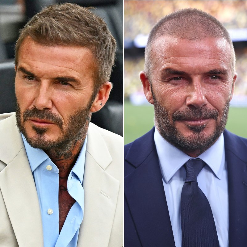 David Beckham Celeb Hair Changes 2023
