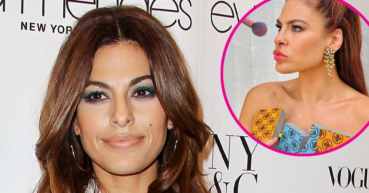 Eva Mendes Wears Dress Made of Sponges: ‘Oscars Lewk’ Eva Mendes Wears Dress Made of Sponges: ‘Oscars Lewk’