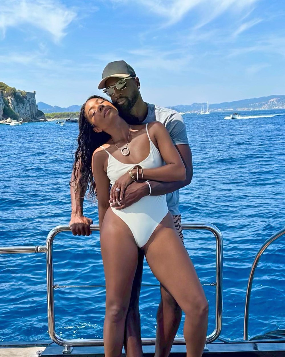 Gab Union Shows Off Swim Style on Vacation With Dwyane Wade