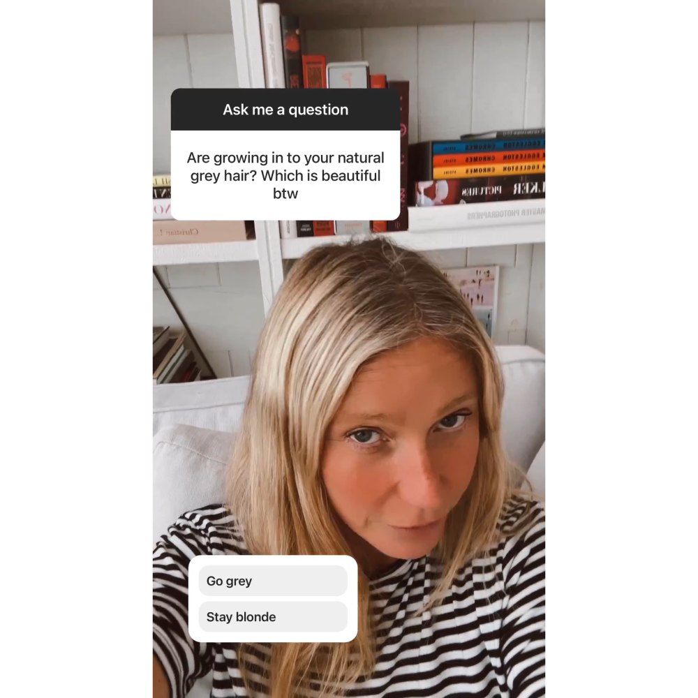 Gwyneth Paltrow Asks Fans If She Should Go Gray or Stay Blonde